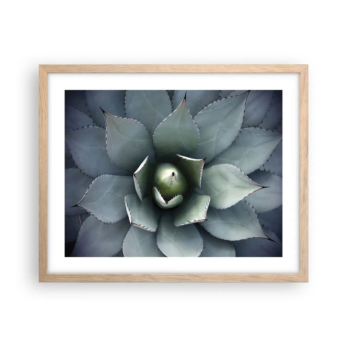 Poster în ramă de stejar deschis - Momește și avertizează - 50x40 cm