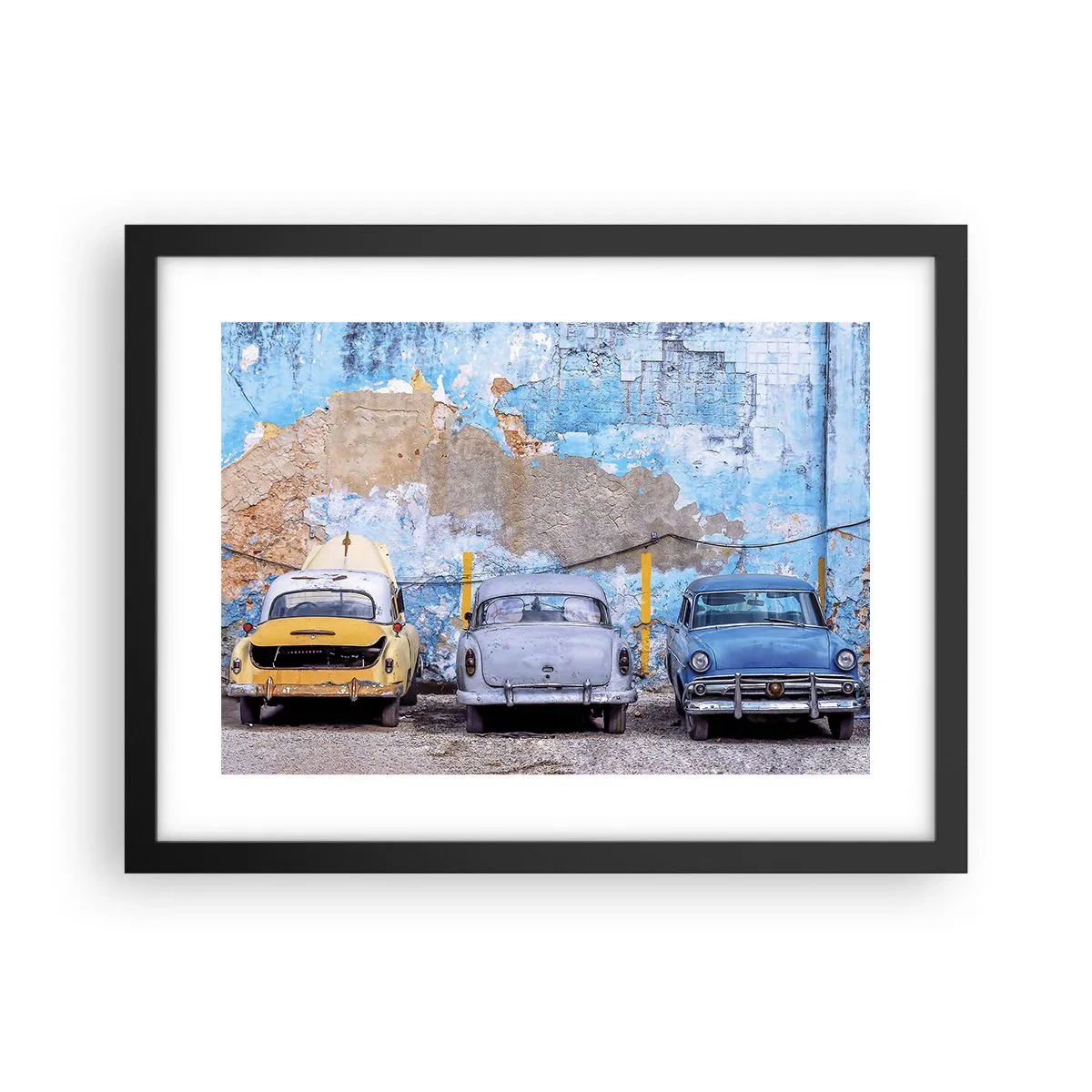 Poster în ramă neagră - Întâlnirea veteranilor - 40x30 cm