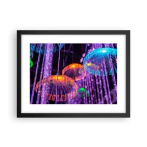 Poster în ramă neagră - Fântână de lumină - 40x30 cm