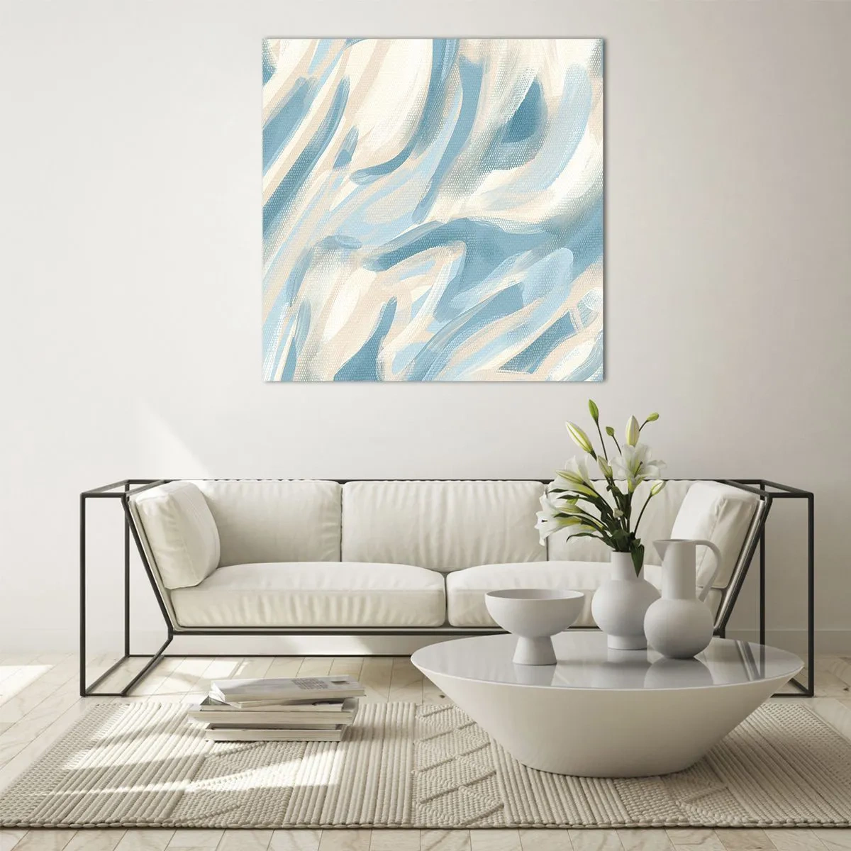 Tablou pe sticlă - Brize de primăvară - 40x40 cm