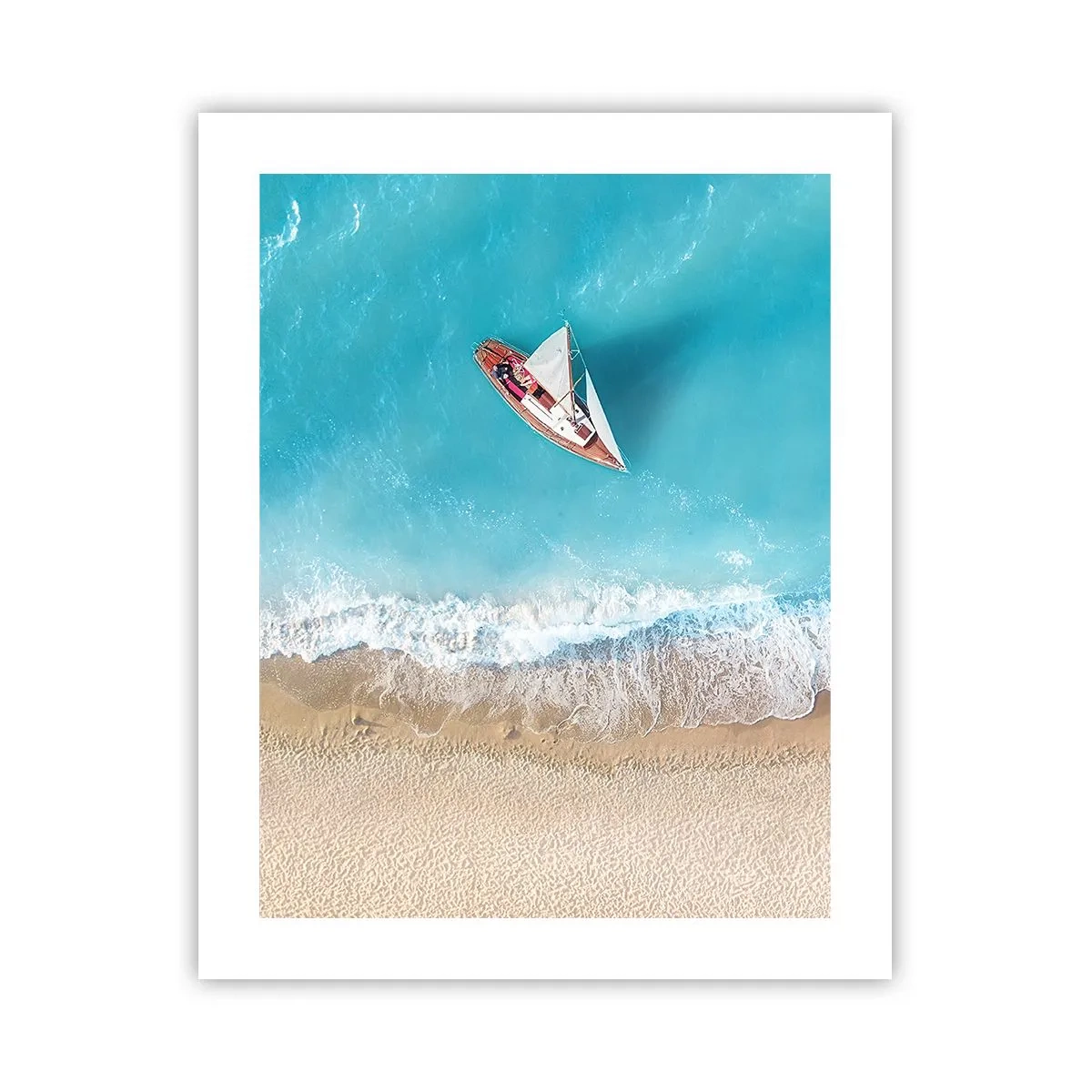 Poster - La frontieră dintre albastru și auriu - 40x50 cm