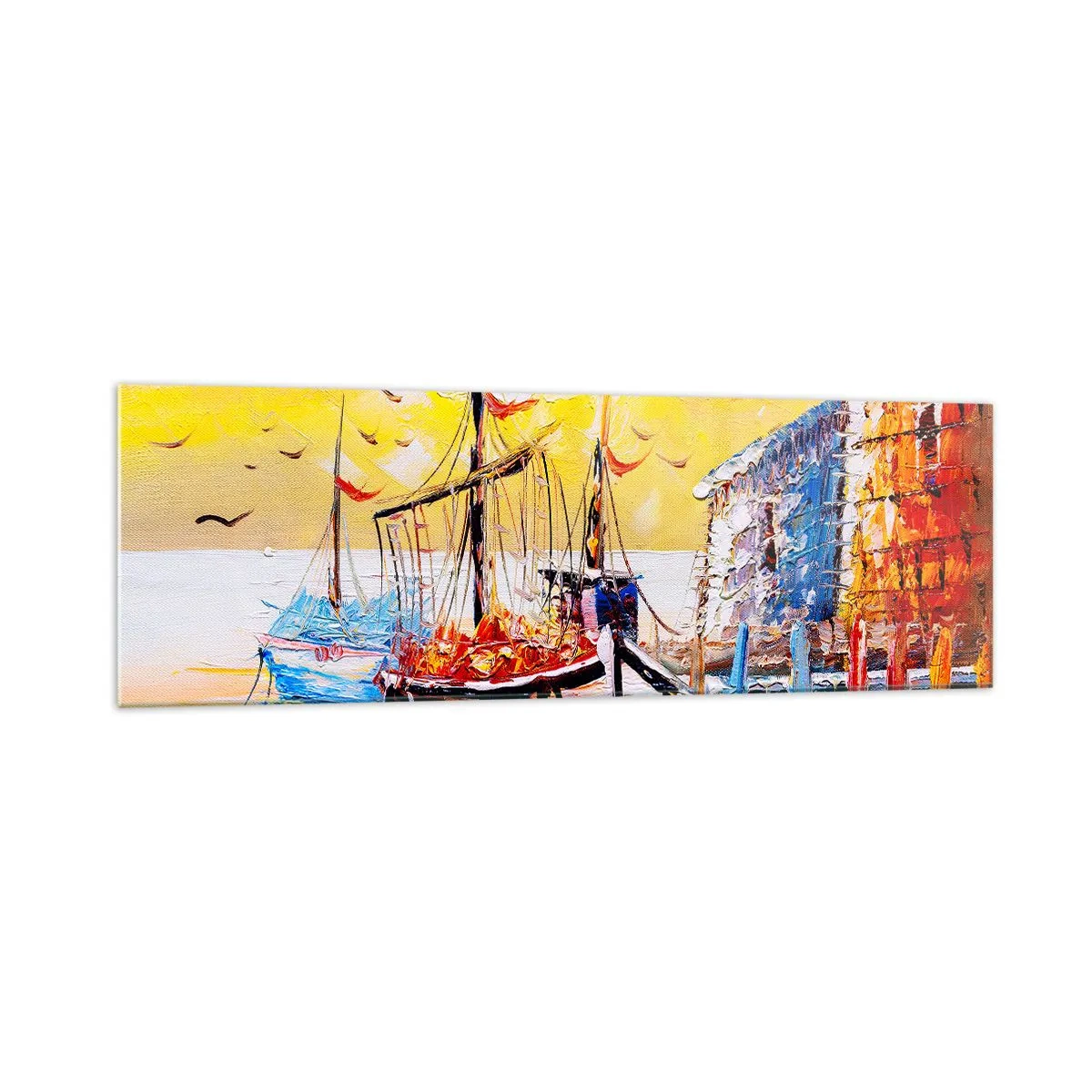 Tablou pe sticlă - Întoarcere fericită - 160x50 cm