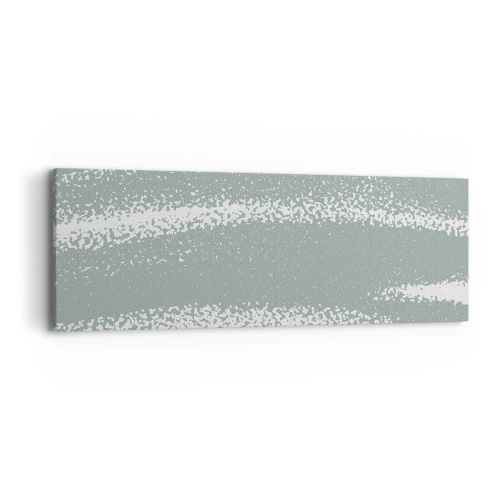 Tablou pe pânză - Abstracție în stil de iarnă - 90x30 cm