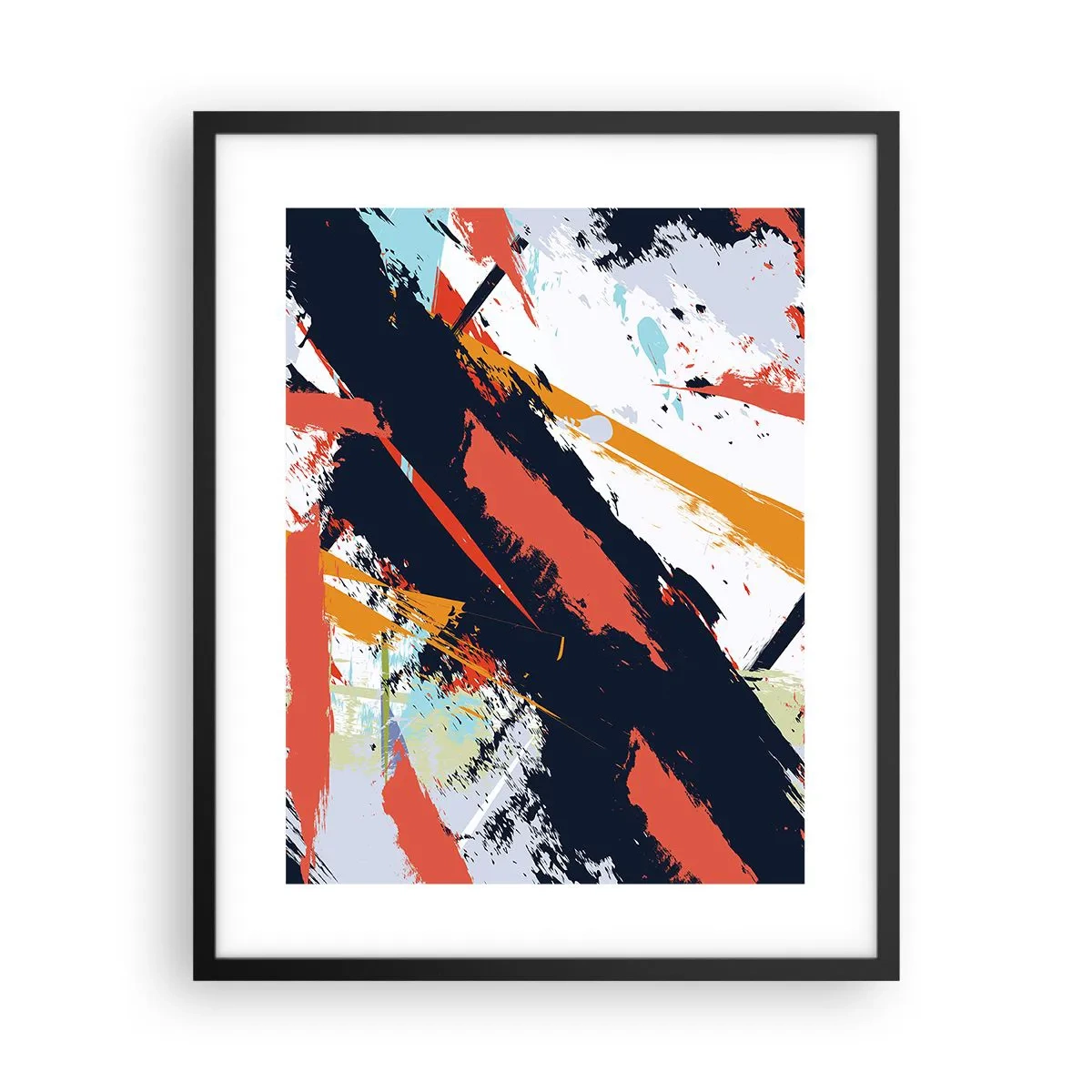 Poster în ramă neagră - Compoziție dinamică - 40x50 cm