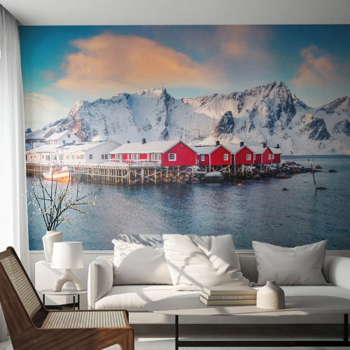 Tapet Premium Sand - Retragerea nordică - Peisaj, Norvegia, Lofoten - 450x315 cm