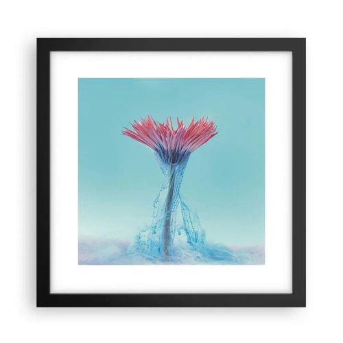 Poster în ramă neagră - Într-o unduire revigorantă - 30x30 cm