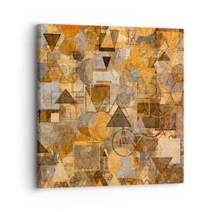 Tablou pe pânză - Lumea băgată în formă - 30x30 cm