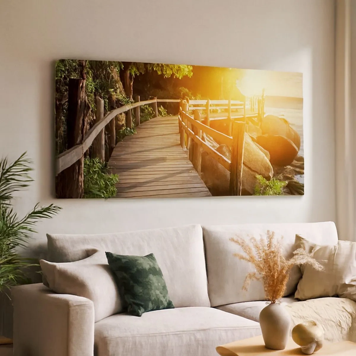 Tablou pe pânză - O altă curbă, o altă minune - 100x40 cm