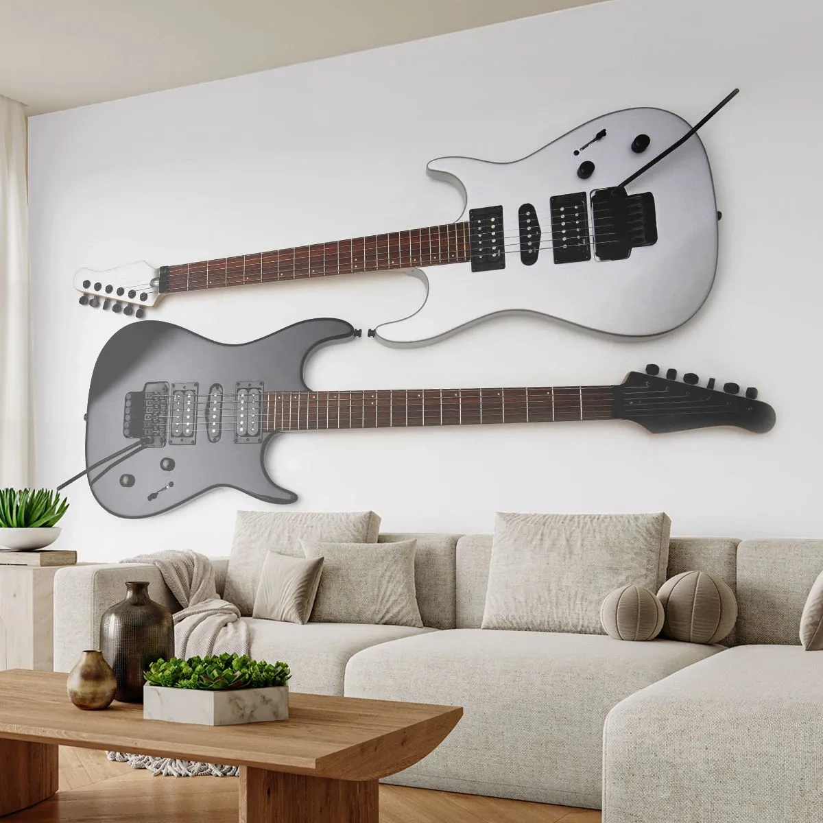 Tapet Standard Eco - Armonie de forme - Muzică, Chitara electrica, Un instrument muzical - 200x140 cm