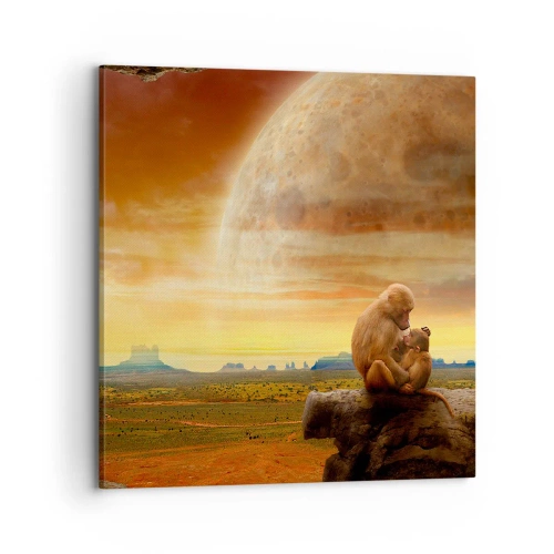 Tablou pe pânză - Iubirea peste tot la fel - 70x70 cm