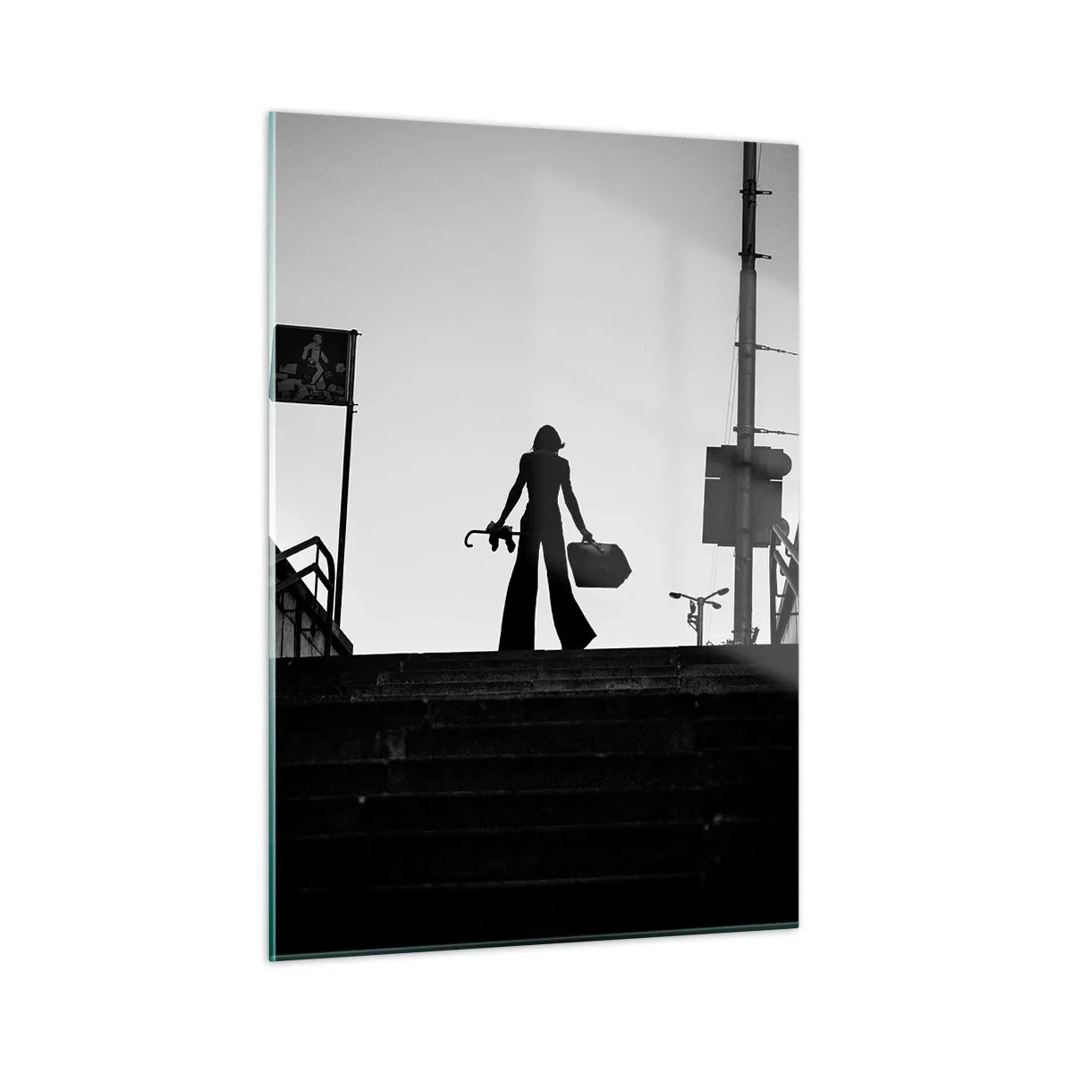 Tablou pe sticlă - Rătăcire urbană - 50x70 cm
