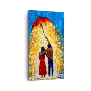Tablou pe pânză - Magia unei seri ploioase? - 45x80 cm