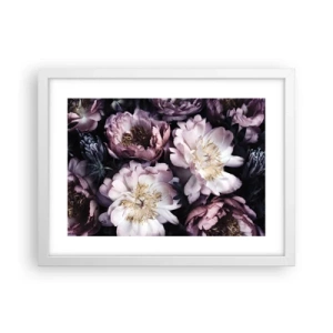 Poster în ramă albă - Buchet în stil vechi - 40x30 cm