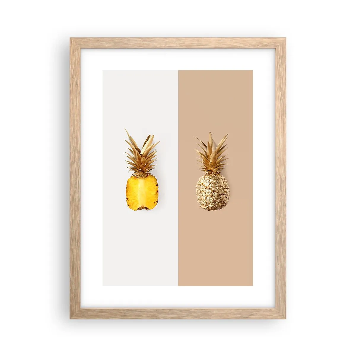 Poster în ramă de stejar deschis - Ananas de împărțit - 30x40 cm
