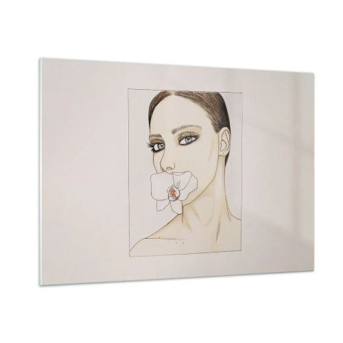 Tablou pe sticlă - Un simbol al eleganței și frumuseții - 100x70 cm