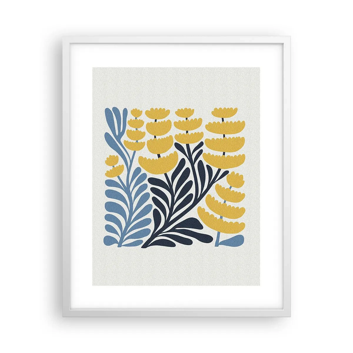 Poster în ramă albă - Ogor însorit - 40x50 cm