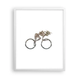 Poster în ramă albă - O mașină grozavă - 40x50 cm