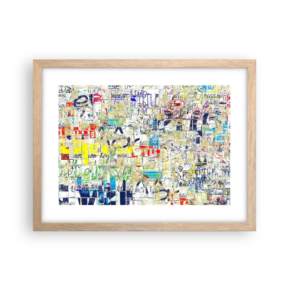 Poster în ramă de stejar deschis - Pur și simplu plăcut pentru ochi - 40x30 cm