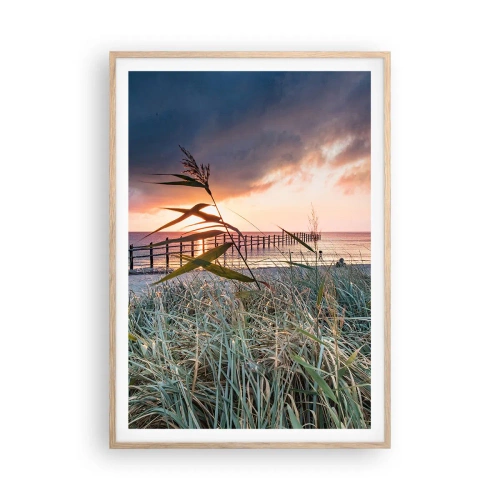 Poster în ramă de stejar deschis - Nu trece cu vântul - 70x100 cm