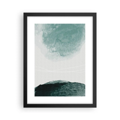 Poster în ramă neagră - Întâlnire cu ceața - 30x40 cm