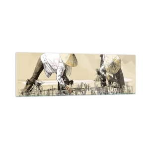 Tablou pe sticlă - O recoltă reușită - 160x50 cm