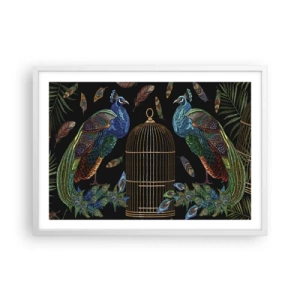 Poster în ramă albă - În veșmânt regal - 70x50 cm