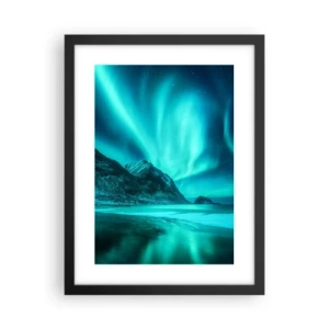 Poster în ramă neagră - Minunile din nord - 30x40 cm