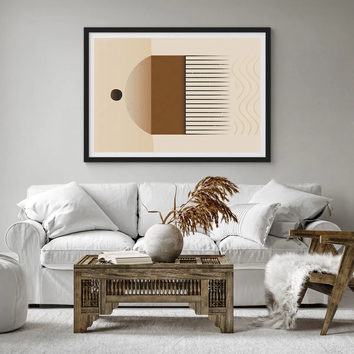 Poster în ramă neagră - Stări diferite - 70x50 cm
