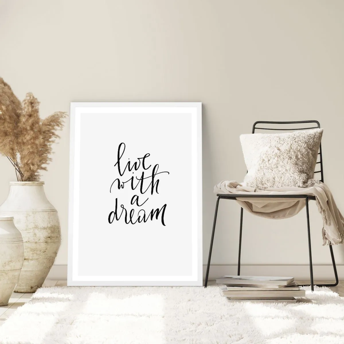 Poster în ramă albă - Of course - 30x40 cm