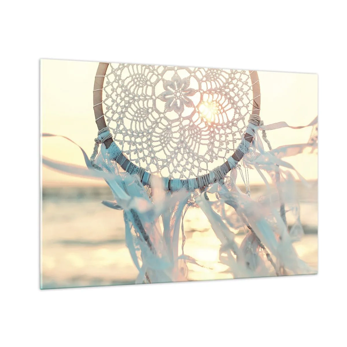 Tablou pe sticlă - Totem de dantelă - 100x70 cm