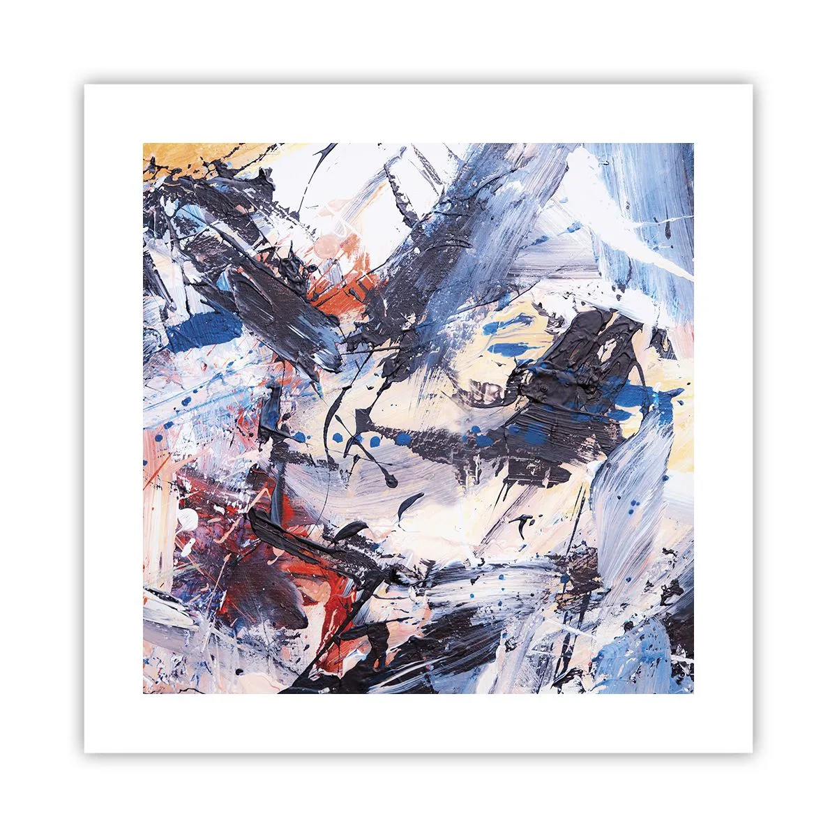 Poster - Dansul nebun al abstracției - 40x40 cm
