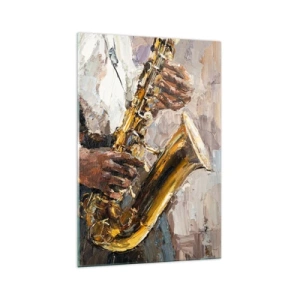 Tablou pe sticlă - E timpul pentru a cânta solo - 70x100 cm