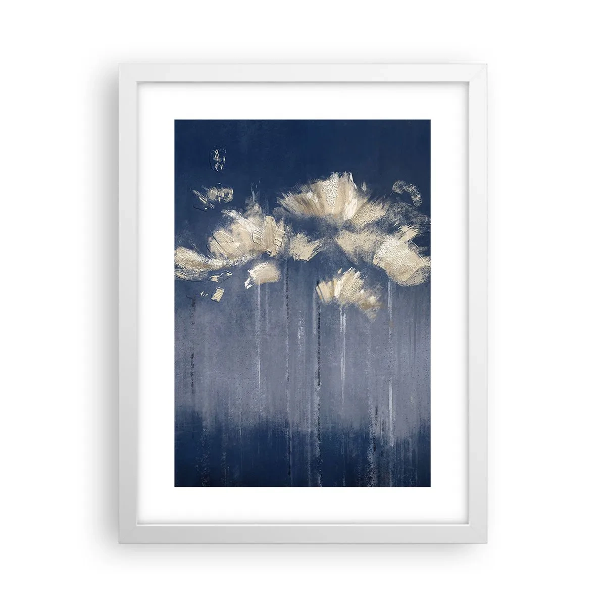 Poster în ramă albă - Ca petalele în vânt - 30x40 cm