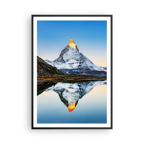 Poster în ramă neagră - Două lumi - 70x100 cm