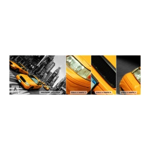 Mostră tapet autocolant Deluxe Sticker - Picături de soare la New York - Oraș, Ney York, Taxi - 100x30 cm