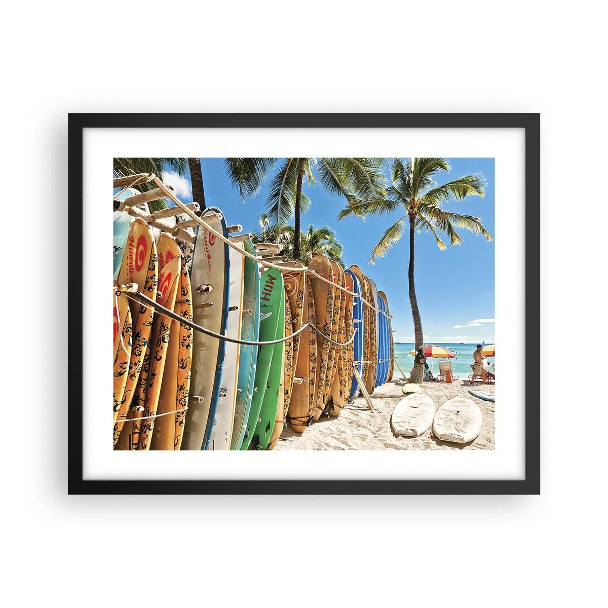 Poster în ramă neagră - Distracție însorită - 50x40 cm