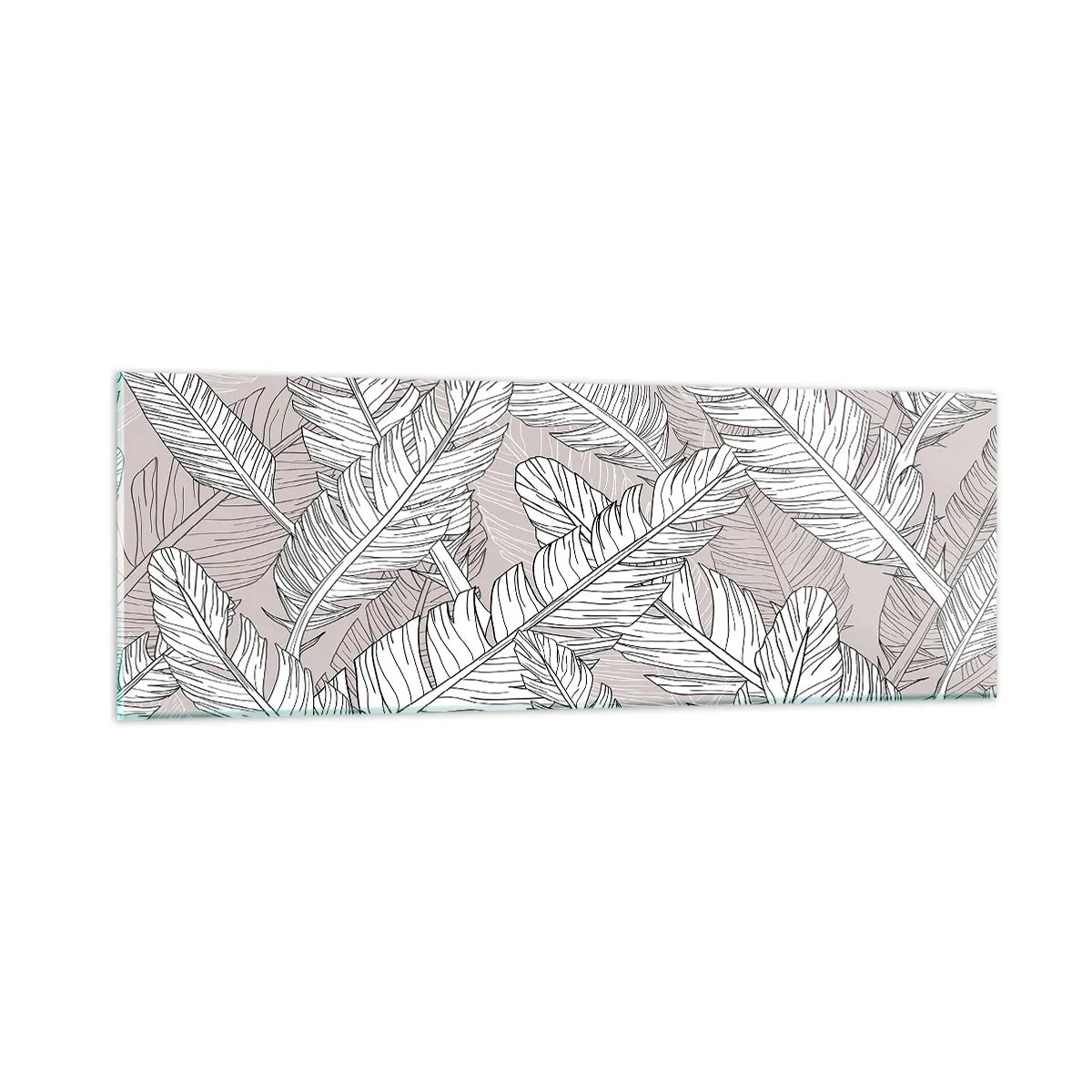 Tablou pe sticlă - Vijelie cu pene - 90x30 cm