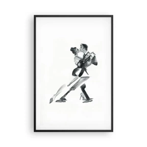 Poster în ramă neagră - Într-un ritm - 61x91 cm