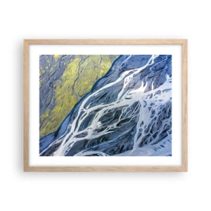 Poster în ramă de stejar deschis - Picturi din natură - 50x40 cm