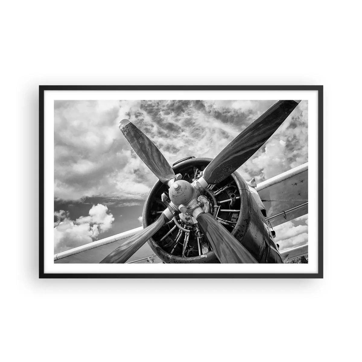 Poster în ramă neagră - Cuceritorul cerului - 91x61 cm