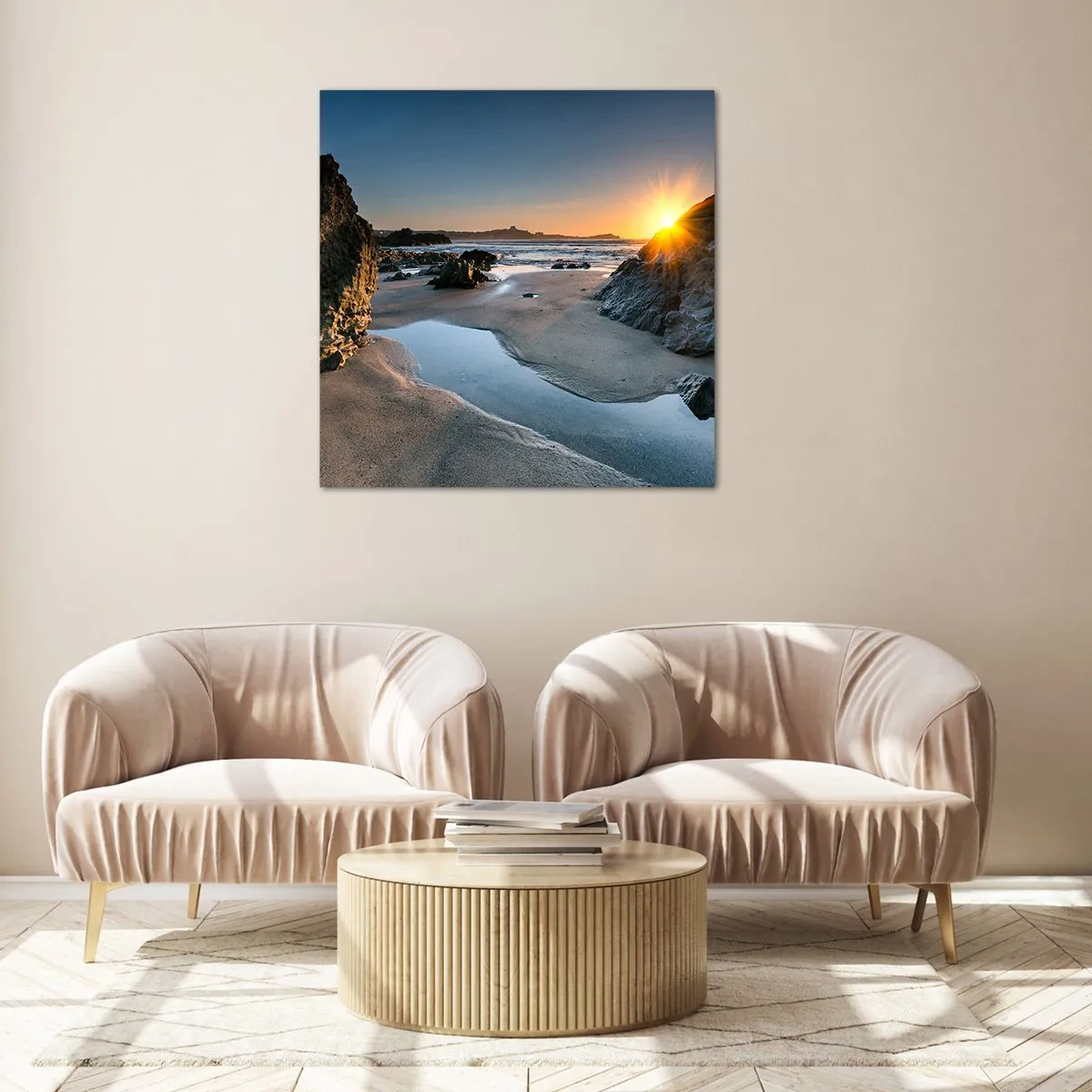 Tablou pe sticlă - Neatinse de mâna omului - 50x50 cm