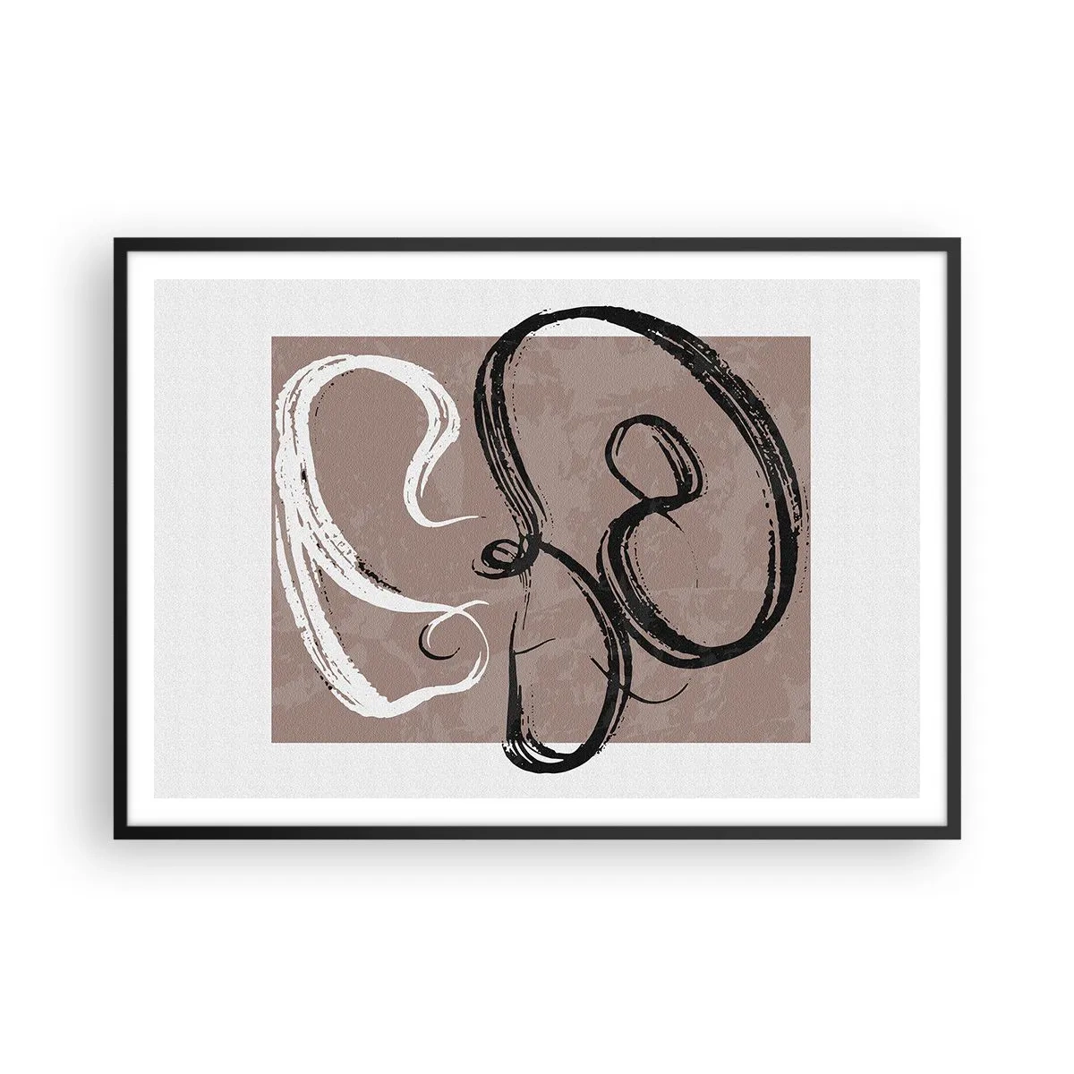 Poster în ramă neagră - Compoziția - căutarea plenitudinii - 100x70 cm