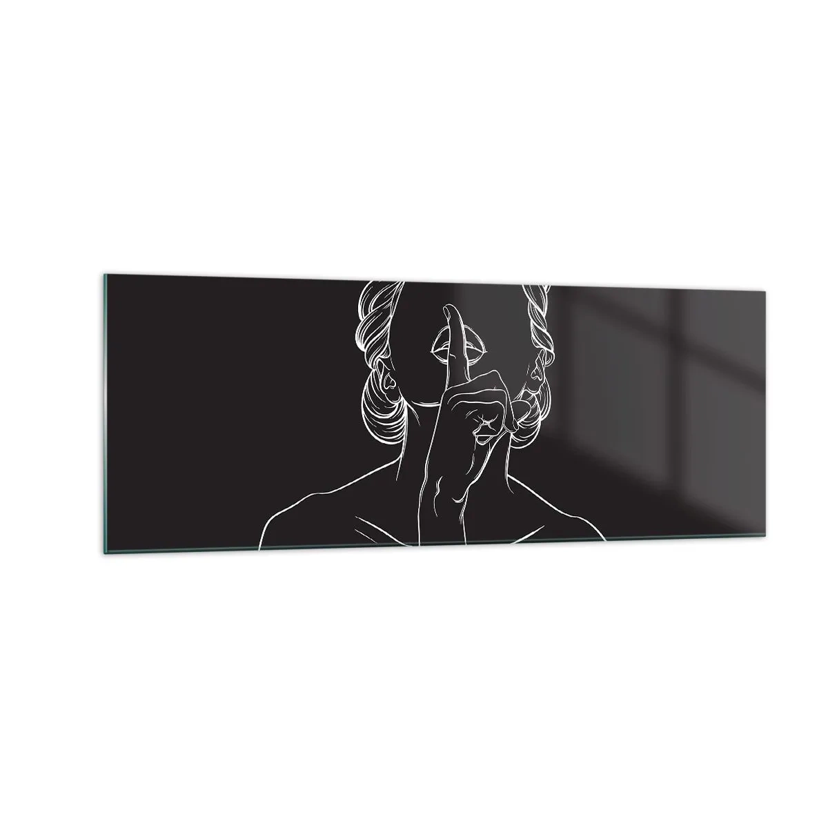 Tablou pe sticlă - Frumusețea înflorește în tăcere - 140x50 cm