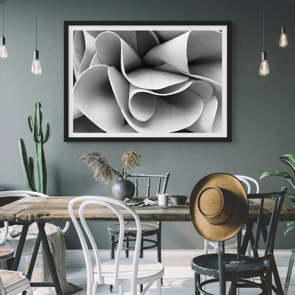Poster în ramă neagră - Se întâmplă în spațiu - 70x50 cm
