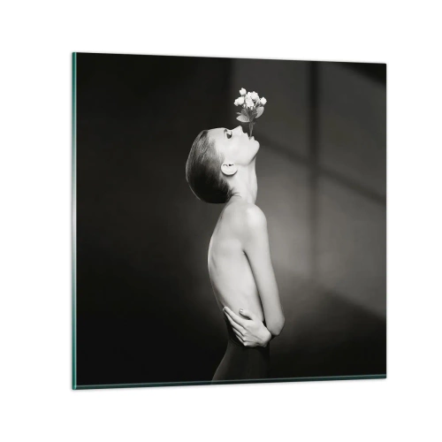 Tablou pe sticlă - Eleganță excentrică - 30x30 cm