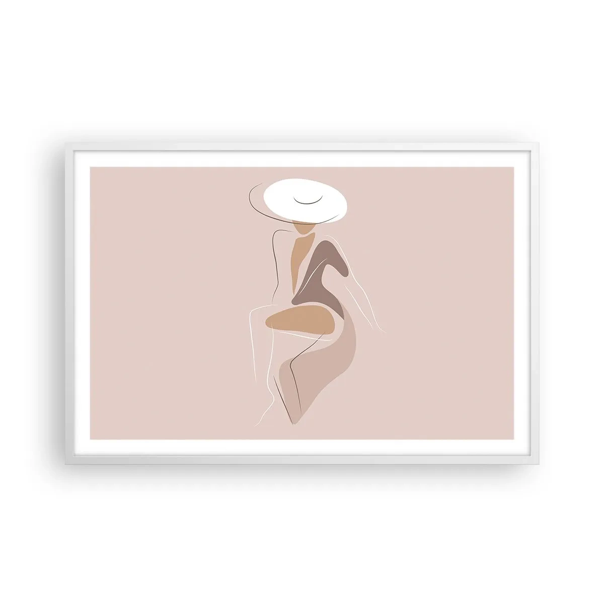 Poster în ramă albă - O doamnă adevărată - 91x61 cm