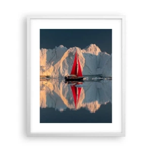 Poster în ramă albă - La capătul lumii - 40x50 cm
