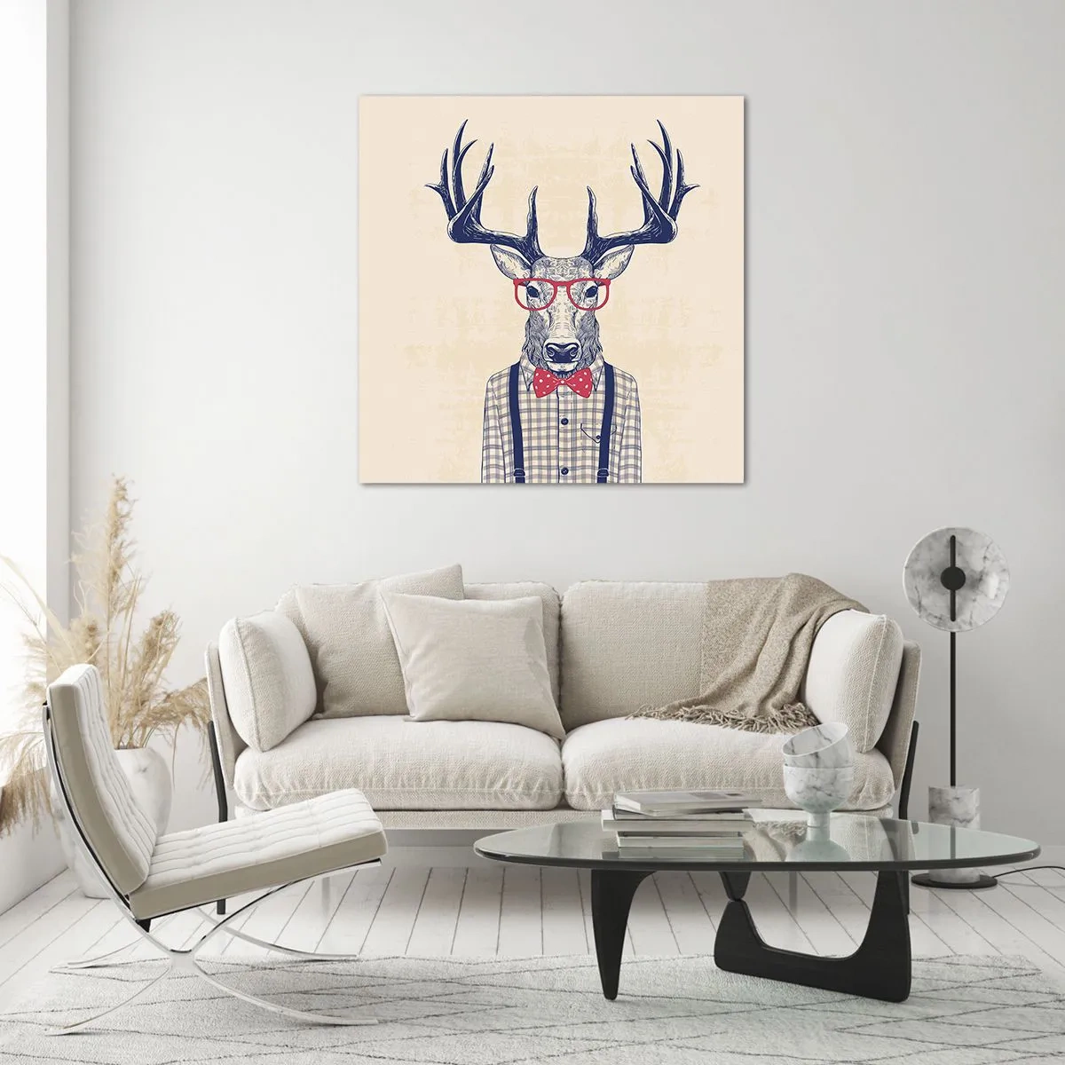 Tablou pe sticlă - O extravaganță jucăușă - 70x70 cm