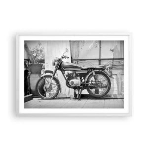 Poster în ramă albă - Clasicul înainte de toate - 70x50 cm