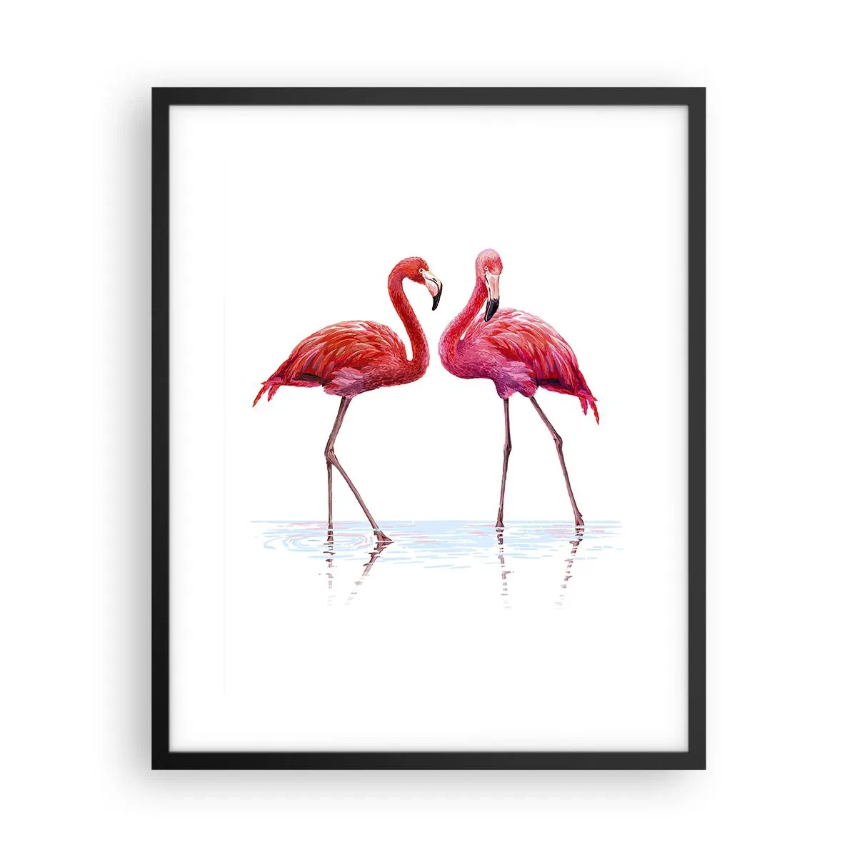 Poster în ramă neagră - Pink randez-vous - 40x50 cm